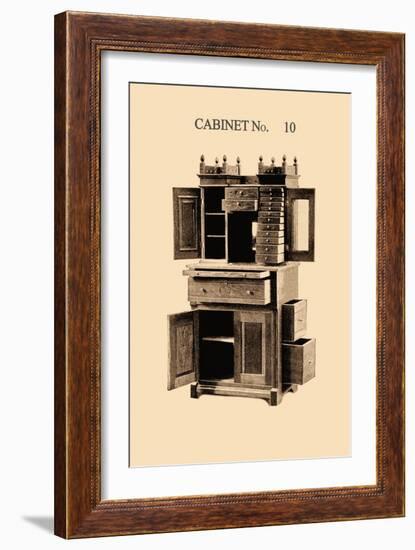 Dentist's Cabinet-null-Framed Art Print