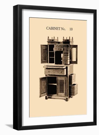 Dentist's Cabinet-null-Framed Art Print