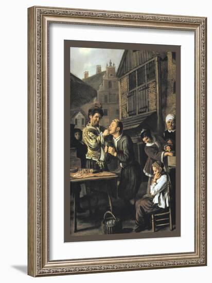 Dentist with an Audience-Jan Victors-Framed Art Print