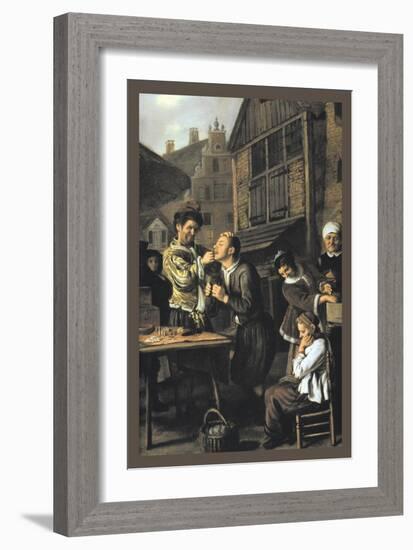 Dentist with an Audience-Jan Victors-Framed Art Print