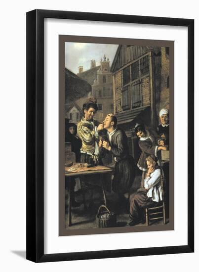 Dentist with an Audience-Jan Victors-Framed Art Print