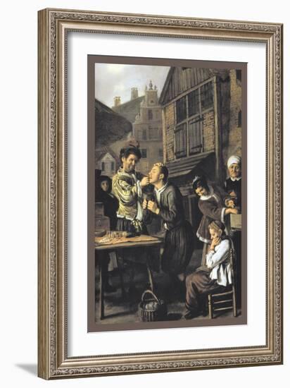 Dentist with an Audience-Jan Victors-Framed Art Print