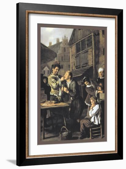 Dentist with an Audience-Jan Victors-Framed Art Print