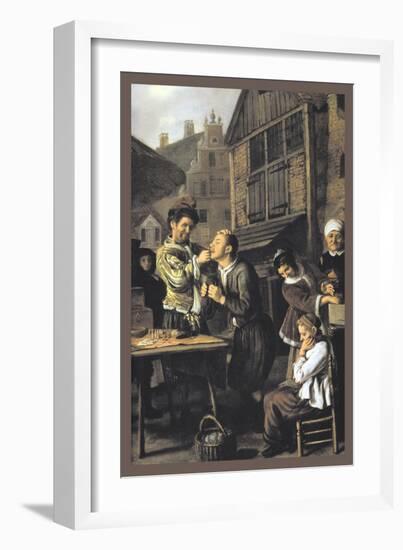 Dentist with an Audience-Jan Victors-Framed Art Print