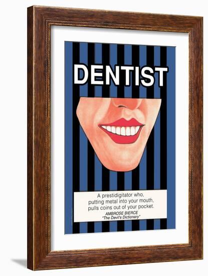 Dentist-null-Framed Art Print