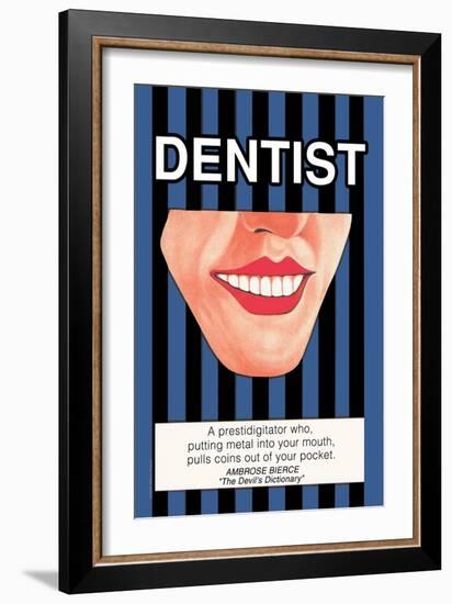 Dentist-null-Framed Art Print