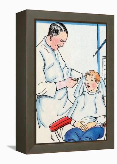 Dentist-Julia Letheld Hahn-Framed Stretched Canvas