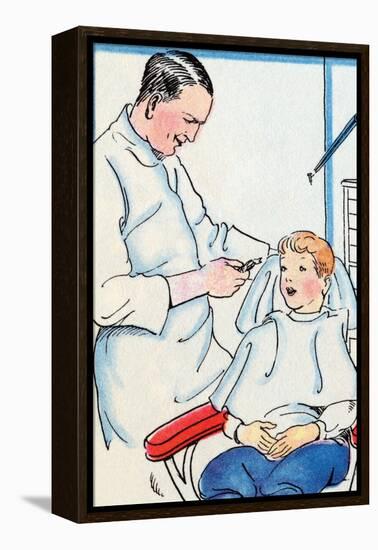 Dentist-Julia Letheld Hahn-Framed Stretched Canvas