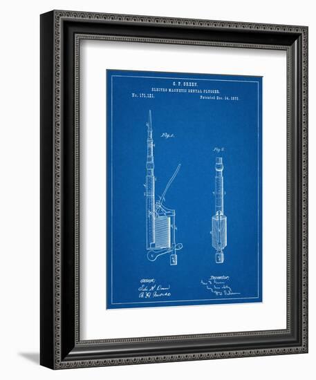 Dentists Drill Patent-null-Framed Art Print