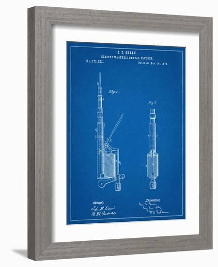 Dentists Drill Patent-null-Framed Art Print