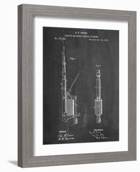 Dentists Drill Patent-null-Framed Art Print