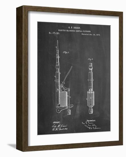 Dentists Drill Patent-null-Framed Art Print