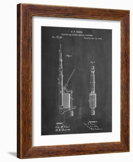 Dentists Drill Patent-null-Framed Art Print