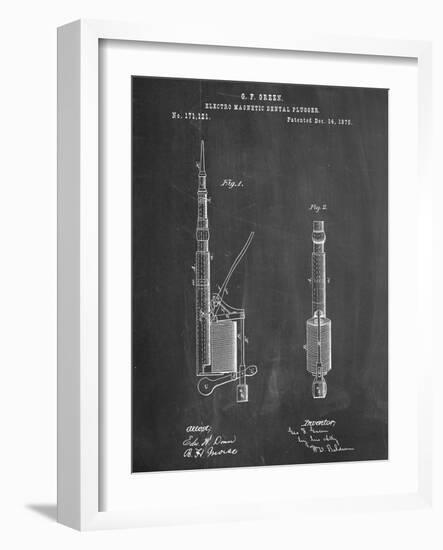 Dentists Drill Patent-null-Framed Art Print