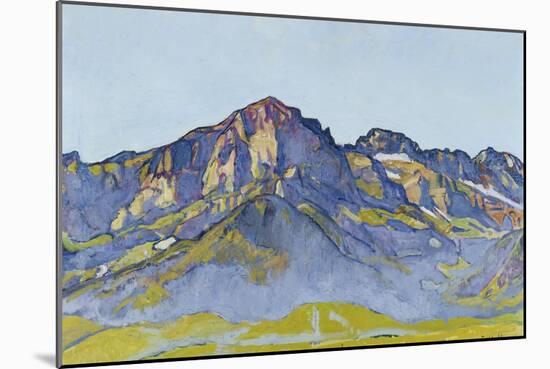 Dents Blanches Near Champéry in the Morning Sun, 1916-Ferdinand Hodler-Mounted Giclee Print