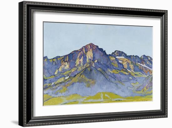 Dents Blanches Near Champéry in the Morning Sun, 1916-Ferdinand Hodler-Framed Giclee Print