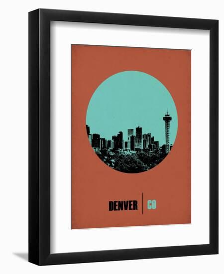 Denver Circle Poster 1-NaxArt-Framed Art Print