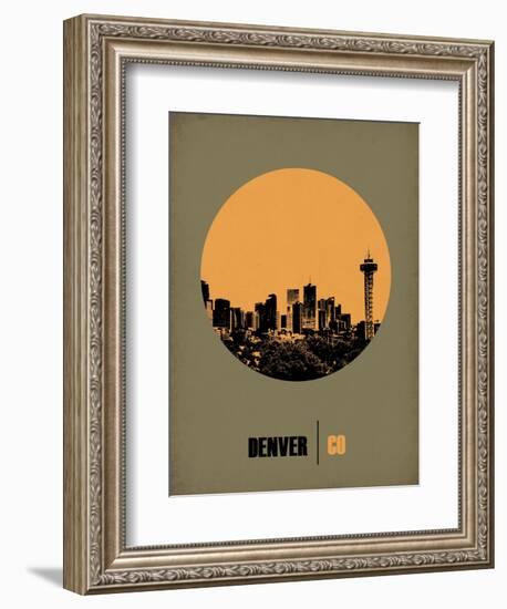 Denver Circle Poster 2-NaxArt-Framed Premium Giclee Print