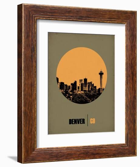 Denver Circle Poster 2-NaxArt-Framed Premium Giclee Print