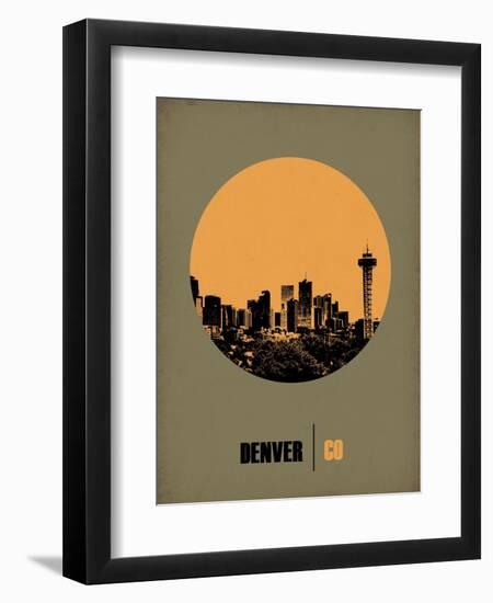 Denver Circle Poster 2-NaxArt-Framed Premium Giclee Print