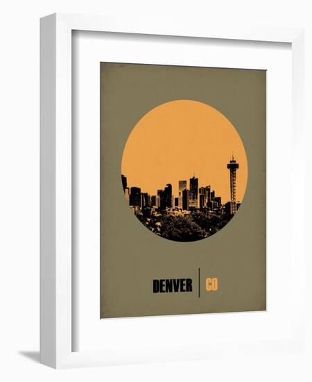 Denver Circle Poster 2-NaxArt-Framed Premium Giclee Print