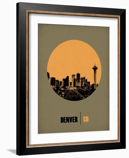 Denver Circle Poster 2-NaxArt-Framed Art Print