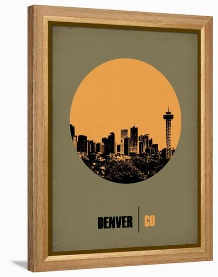 Denver Circle Poster 2-NaxArt-Framed Stretched Canvas