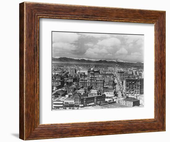 Denver Colorado and Rocky Mountains-null-Framed Photographic Print