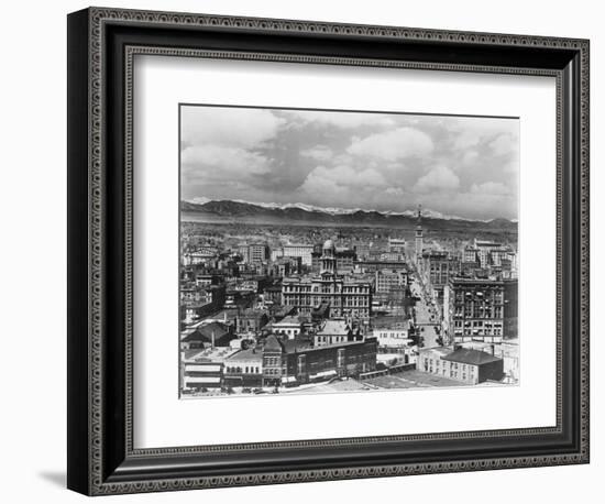 Denver Colorado and Rocky Mountains-null-Framed Photographic Print