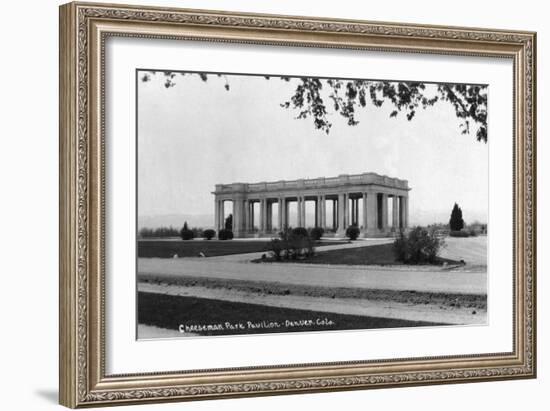 Denver, Colorado - Cheeseman Park Pavilion-Lantern Press-Framed Art Print