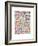 Denver Colorado City Street Map-Michael Tompsett-Framed Art Print