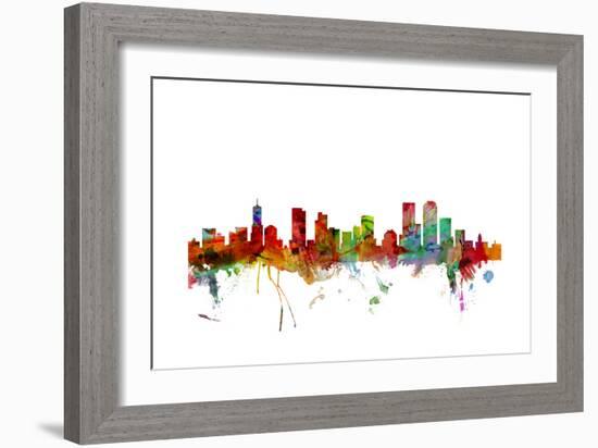 Denver Colorado Skyline-Michael Tompsett-Framed Art Print