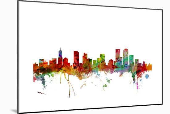 Denver Colorado Skyline-Michael Tompsett-Mounted Art Print