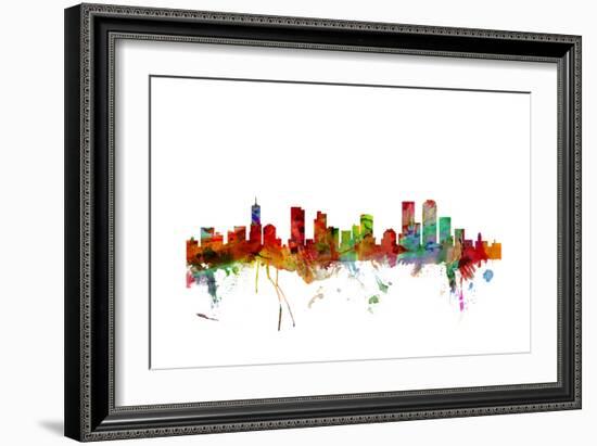 Denver Colorado Skyline-Michael Tompsett-Framed Art Print