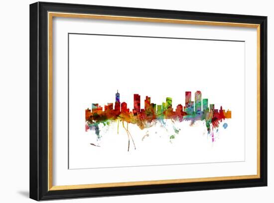 Denver Colorado Skyline-Michael Tompsett-Framed Art Print