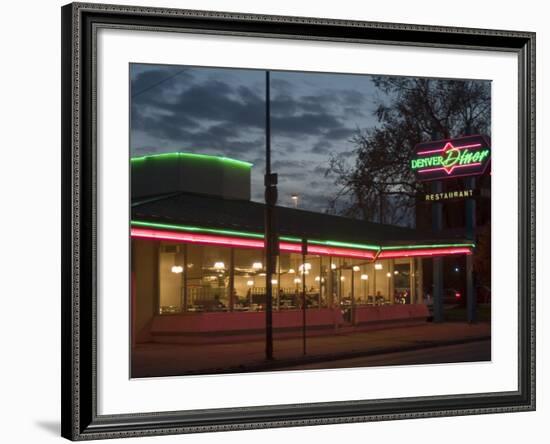 Denver Diner, Denver, Colorado, USA-Ethel Davies-Framed Photographic Print