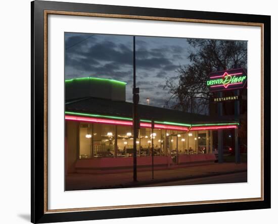 Denver Diner, Denver, Colorado, USA-Ethel Davies-Framed Photographic Print