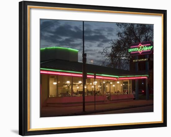 Denver Diner, Denver, Colorado, USA-Ethel Davies-Framed Photographic Print