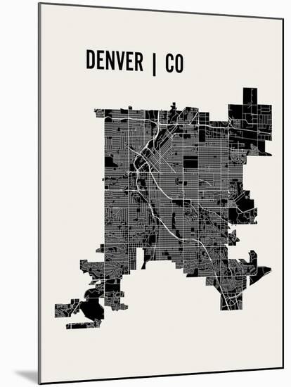 Denver-Mr City Printing-Mounted Art Print
