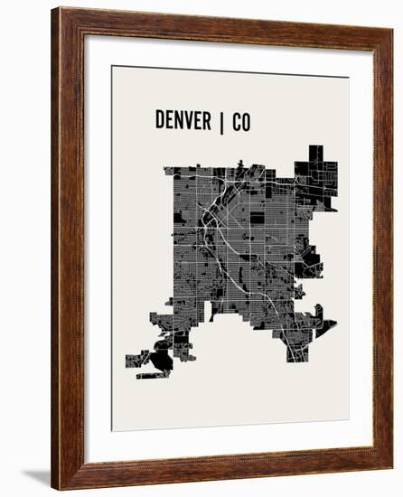 Denver-Mr City Printing-Framed Art Print