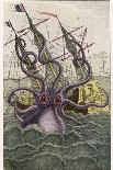 Kraken Attacks a Sailing Vessel-Denys De Montfort-Photographic Print