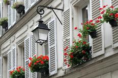 Windows with Shutters of Old Buildings on Montmartre, Paris.-DenysKuvaiev-Photographic Print