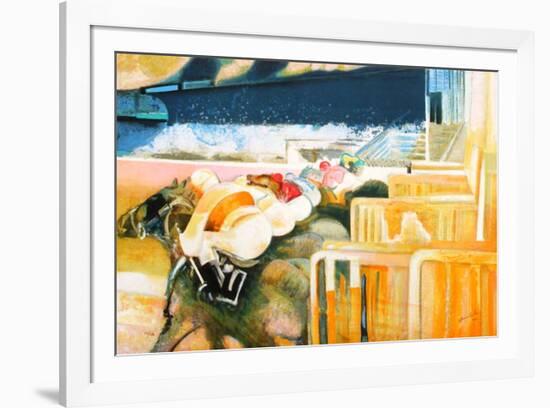 Départ De Course À Chantilly-Paul Ambille-Framed Limited Edition