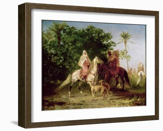 Departing for the Hunt-Eugene Fromentin-Framed Giclee Print