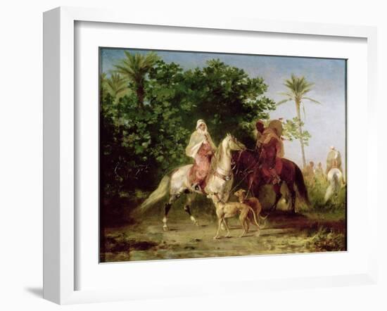 Departing for the Hunt-Eugene Fromentin-Framed Giclee Print