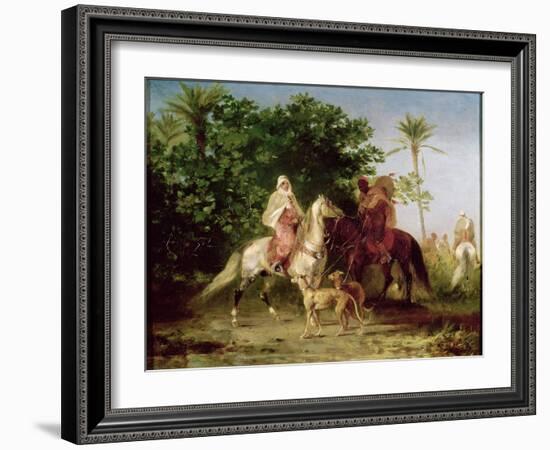 Departing for the Hunt-Eugene Fromentin-Framed Giclee Print