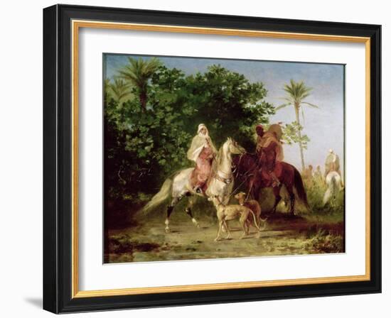 Departing for the Hunt-Eugene Fromentin-Framed Giclee Print