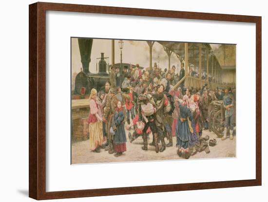 Departing for the War, 1888-Konstantin Apollonovich Savitsky-Framed Giclee Print