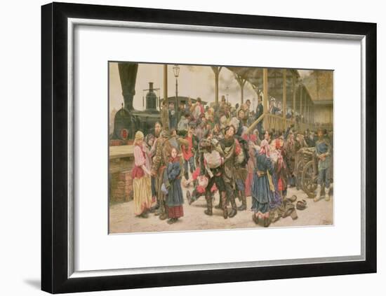 Departing for the War, 1888-Konstantin Apollonovich Savitsky-Framed Giclee Print