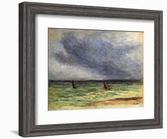 Departing Trawlers-Maximilien Luce-Framed Giclee Print